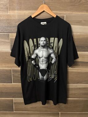 Vintage WCW Bill Goldberg 1998 Black T Shirt  Large Rare Wrestling 90s Y2K